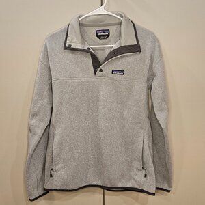 Patagonia Better Sweater 1/4 Snap Pullover - Gray - Women's Medium